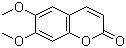 structure of CAS# 120-08-1, 6,7-Dimethoxycoumarin