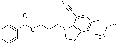 CAS # 1201180-97-3, 5-[(2S)-2-Aminopropyl]-1-[3-(benzoyloxy)propyl]-2,3-dihydro-1H-indole-7-carbonitrile