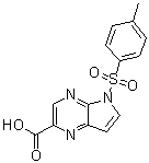 CAS # 1201630-75-2, 5-Tosyl-5H-pyrrolo[2,3-b]pyrazine-2-carboxylic acid, 5-[(4-Methylphenyl)sulfonyl]-5H-pyrrolo[2,3-b]pyrazine-2-carboxylic acid