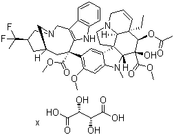 CAS # 1201898-17-0, Vinflunine tartrate