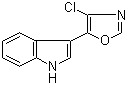 structure of CAS# 120191-51-7, 3-(4-Chloro-5-oxazolyl)-1H-indole