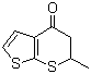 structure of CAS# 120279-85-8, 5,6-Dihydro-6-methyl-4H-thieno[2,3-b]thiopyran-4-one