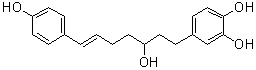 structure of CAS# 1206788-61-5, 4-[(6E)-3-Hydroxy-7-(4-hydroxyphenyl)-6-hepten-1-yl]-1,2-benzenediol