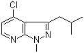 structure of CAS# 1207175-13-0, 4-氯-1-甲基-3-(2-甲基丙基)-1H-吡唑并[3,4-b]吡啶