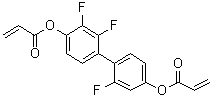 CAS # 1207761-77-0, 2-Propenoic acid 1,1'-(2,2',3-trifluoro[1,1'-biphenyl]-4,4'-diyl) ester