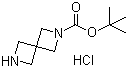 structure of CAS# 1207840-19-4, 2,6-二氮杂螺[3.3]庚烷-2-羧酸叔丁酯盐酸盐