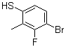 structure of CAS# 1208077-13-7, 4-溴-3-氟-2-甲基苯硫酚
