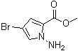 structure of CAS# 1208361-39-0, 1-氨基-4-溴-1H-吡咯-2-羧酸甲酯