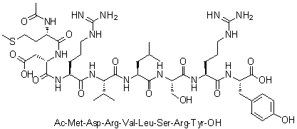 CAS # 120944-71-0, N-Acetyl-L-methionyl-L-alpha-aspartyl-L-arginyl-L-valyl-L-leucyl-L-seryl-L-arginyl-L-tyrosine
