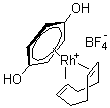 structure of CAS# 120967-70-6, 1,5-环辛二烯(对苯二酚)铑(I)四氟硼酸盐