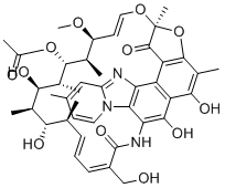CAS # 1210022-90-4, Rifaximin EP Impurity H, 16-Desmethyl-16-(hydroxymethyl)rifaximin,[(7S,9E,11S,12R,13S,14R,15R,16R,17S,18S,19E,21Z)-2,15,17,36-tetrahydroxy-22-(hydroxymethyl)-11-methoxy-3,7,12,14,16,18,30-heptamethyl-6,23-dioxo-8,37-dioxa-24,27,33-triazahexacyclo[23.10.1.14,7.05,35.026,34.027,32]heptatriaconta-1(35),2,4,9,19,21,25(36),26(34),28,30,32-undecaen-13-yl] acetate