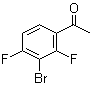 structure of CAS# 1210824-63-7, 1-(3-Bromo-2,4-difluorophenyl)ethanone