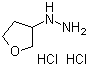 structure of CAS# 1211514-64-5, (四氢-3-呋喃基)肼盐酸盐