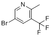structure of CAS# 1211526-51-0, 5-溴-2-甲基-3-(三氟甲基)吡啶