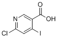 structure of CAS# 1211578-80-1, 6-Chloro-4-iodopyridine-3-carboxylic acid