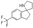 structure of CAS# 1211594-38-5, 2,3-二氢-5-(三氟甲基)螺[1H-茚-1,2'-吡咯烷