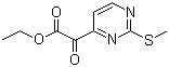 structure of CAS# 1211595-04-8, (2-Methylthiopyrimidin-4-yl)-2-oxoacetic acid ethyl ester