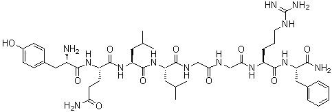 CAS 登录号：121185-80-6, L-酪氨酰-L-谷氨酰胺酰-L-亮氨酰-L-亮氨酰甘氨酰甘氨酰-L-精氨酰-L-苯丙氨酰胺