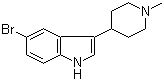 structure of CAS# 121206-76-6, 5-Bromo-3-(1-methyl-4-piperidinyl)indole