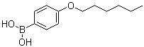 structure of CAS# 121219-08-7, 4-Hexyloxybenzeneboronic acid