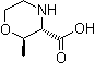 CAS 登录号：1212252-84-0, (2R,3S)-rel-2-甲基-3-吗啉羧酸