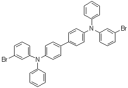 structure of CAS# 121246-40-0, N,N'-Bis(3-bromophenyl)-N,N'-diphenyl[1,1'-biphenyl]-4,4'-diamine
