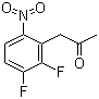structure of CAS# 121247-16-3, 1-(2,3-Difluoro-6-nitrophenyl)propan-2-one