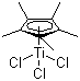 structure of CAS# 12129-06-5, 五甲基环戊二烯基三氯化钛(IV)