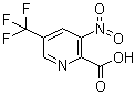 structure of CAS# 1214333-19-3, 3-硝基-5-(三氟甲基)-2-吡啶羧酸