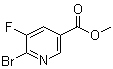 structure of CAS# 1214336-88-5, 6-溴-5-氟-3-吡啶羧酸甲酯