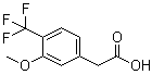 CAS 登录号：1214372-96-9, 3-甲氧基-4-(三氟甲基)苯乙酸