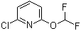 structure of CAS# 1214377-45-3, 2-氯-6-(二氟甲氧基)吡啶