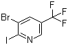 structure of CAS# 1214383-73-9, 3-溴-2-碘-5-(三氟甲基)吡啶