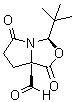 structure of CAS# 1214741-19-1, (3R,7aR)-3-(1,1-二甲基乙基)二氢-1,5-二氧代-1H,3H-吡咯并[1,2-c]恶唑-7a(5H)-甲醛