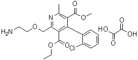 CAS # 1216406-90-4, 2-[(2-Aminoethoxy)methyl]-4-(2-chlorophenyl)-6-methyl-3,5-pyridinedicarboxylic acid 3-ethyl 5-methyl ester ethanedioate (1:1)