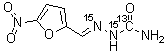 structure of CAS# 1217220-85-3, 呋喃西林-<sup>13</sup>C,<sup>15</sup>N<sub>2</sub>