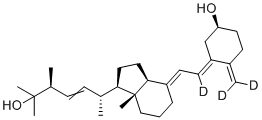 structure of CAS# 1217467-39-4, 25-羟基维他命D2(6,19,19-d3)