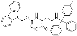 CAS # 1217809-38-5, (2R)-2-[[(9H-Fluoren-9-ylmethoxy)carbonyl]amino]-4-[[(4-methylphenyl)diphenylmethyl]amino]butanoic acid