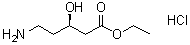 structure of CAS# 1217814-29-3, (3R)-5-氨基-3-羟基戊酸乙酯盐酸盐