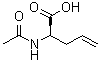 structure of CAS# 121786-40-1, (2R)-2-(乙酰氨基)-4-戊烯酸