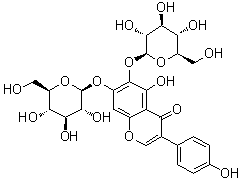 structure of CAS# 1219001-04-3, 6,7-双(beta-D-吡喃葡萄糖基氧基)-5-羟基-3-(4-羟基苯基)-4H-1-苯并吡喃-4-酮