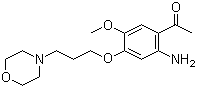 structure of CAS# 1219937-97-9, 1-[2-氨基-5-甲氧基-4-(3-(吗啉-4-基)丙氧基)苯基]乙酮