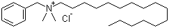 structure of CAS# 122-18-9, Benzyldimethylhexadecylammonium chloride