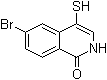 structure of CAS# 1220230-57-8, 6-溴-4-巯基-1(2H)-异喹啉酮
