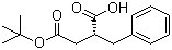 structure of CAS# 122225-33-6, (R)-2-Benzylbutanedioic acid 4-tert-butyl ester