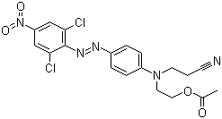 CAS 登录号：12223-23-3, 分散橙 30, 4-((2,6-二氯-4-硝基苯基)偶氮)-N-(氰乙基)-N-(乙酰氧乙基)苯胺