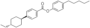 structure of CAS# 122230-64-2, 4-Pentylphenyl 4'-trans-ethylcyclohexylbenzoate