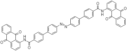 CAS # 12227-50-8, Vat Yellow 33, C.I. 65429, 4',4'''-Azobis[N-(9,10-dihydro-9,10-dioxo-1-anthryl)]-[1,1'-biphenyl]-4-carboxamide