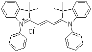 CAS # 122295-58-3, 2-[(E)-3-(3,3-Dimethyl-1-phenyl-1,3-dihydro-2H-indol-2-ylidene)-1-propenyl]-3,3-dimethyl-1-phenyl-3H-indolium chloride