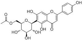 CAS 登录号：1223097-20-8, 6"-O-乙酰基异牡荆黄素